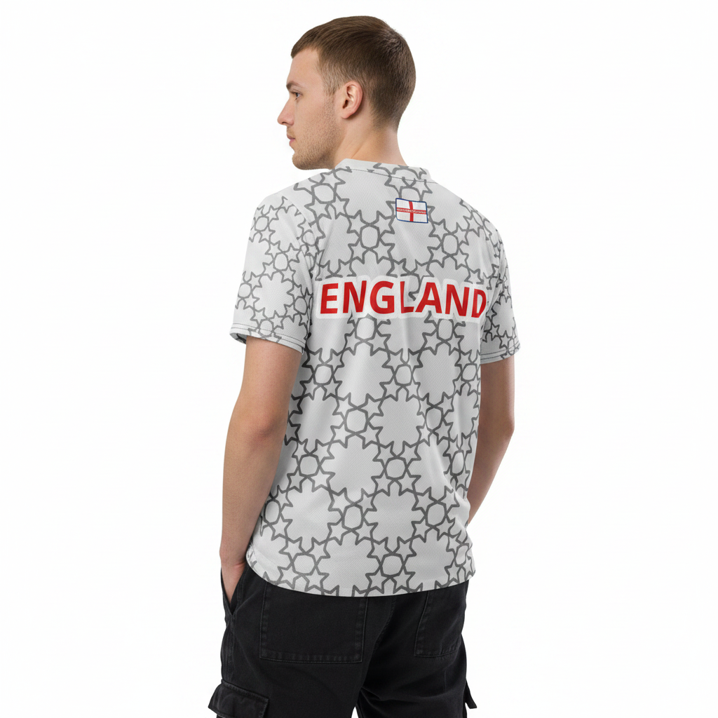 Greyround Stars England Football Jersey